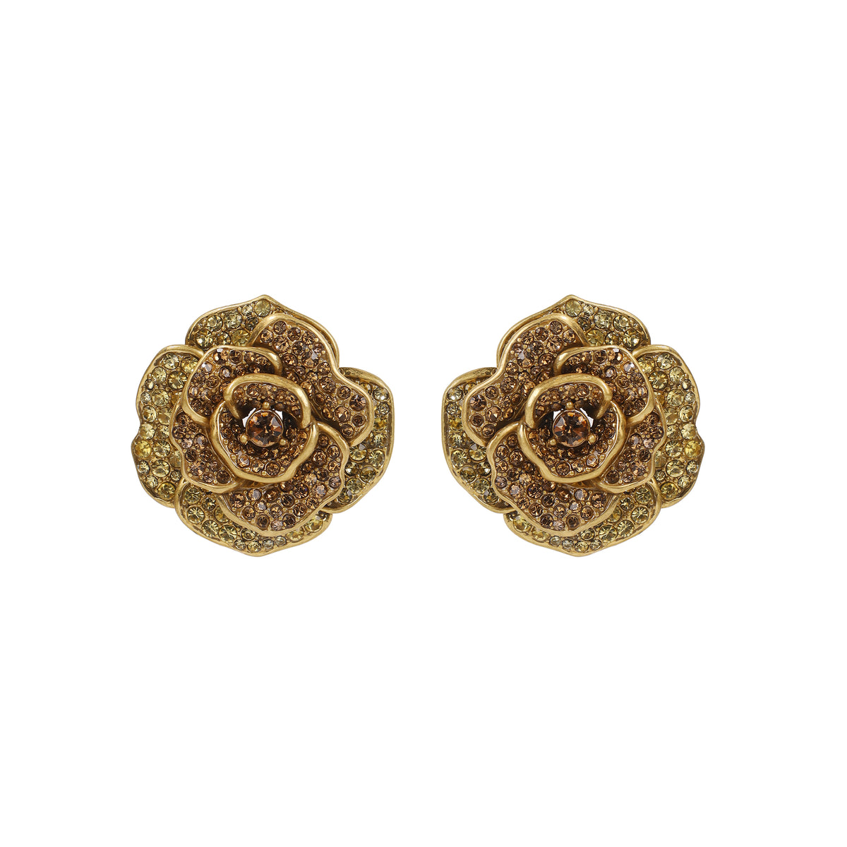 Siete Wonder - Golden Rose Stud Earrings