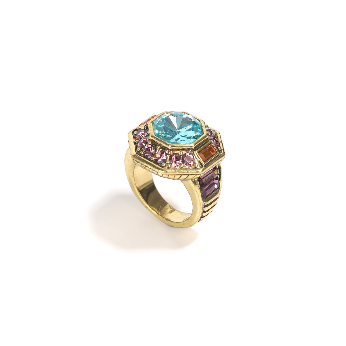 Siete Wonder - Pale Blue Crystal Statement Ring