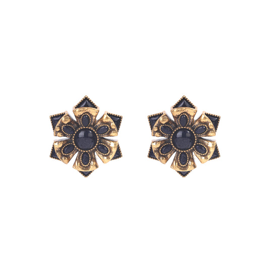 Siete Wonder - Blue Flower Stud Earrings