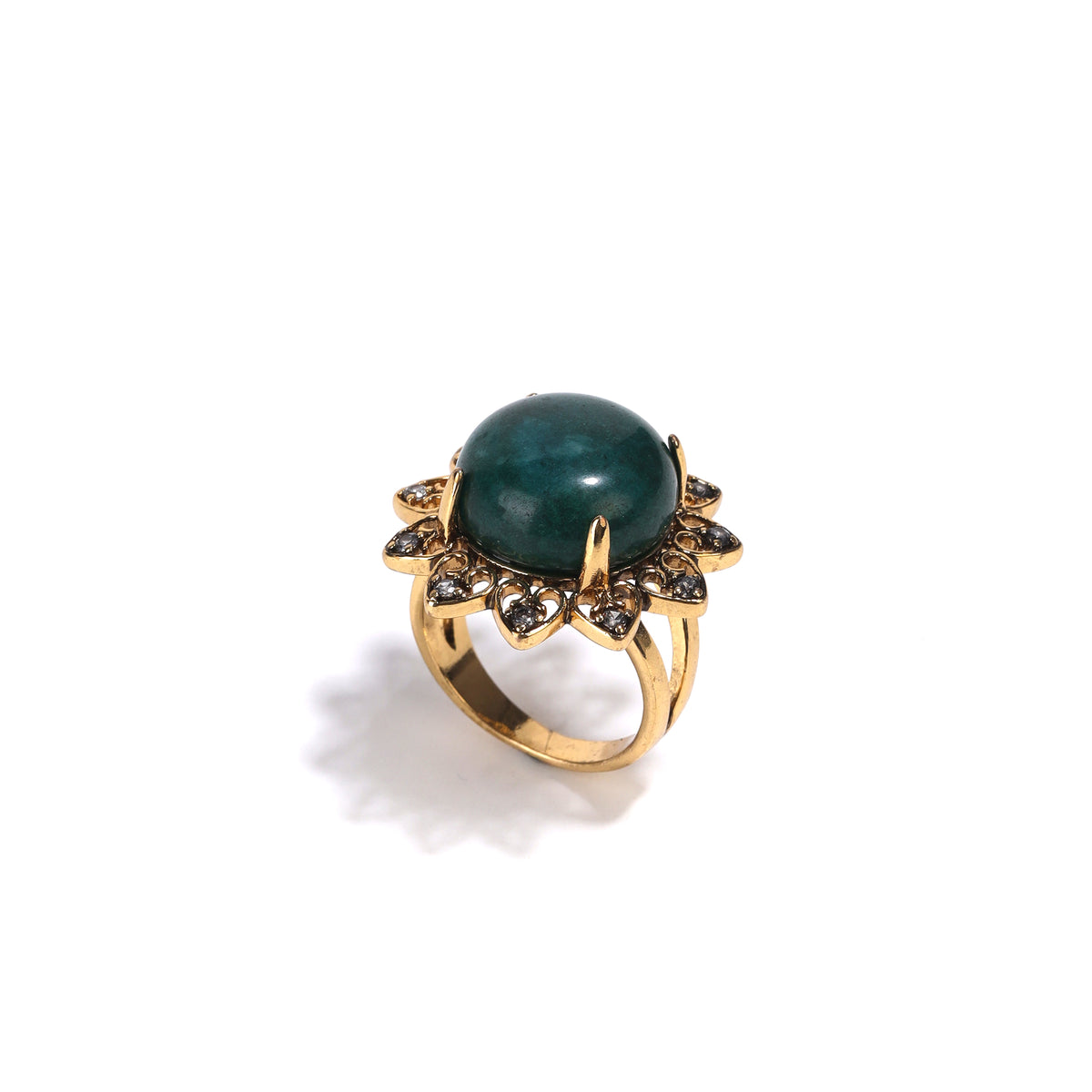 Siete Wonder - Starry Emerald Ring