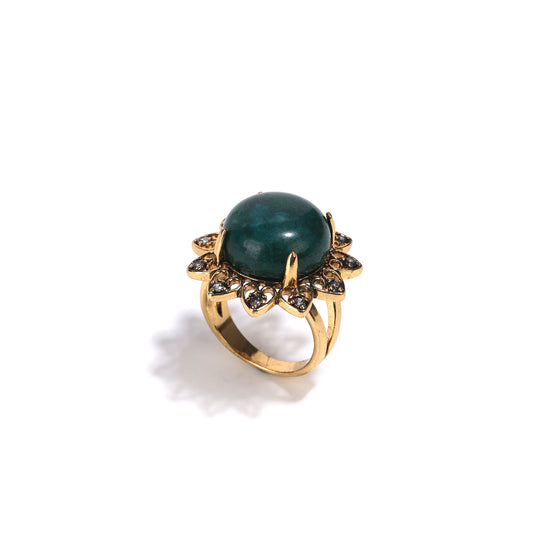 Siete Wonder - Starry Emerald Ring