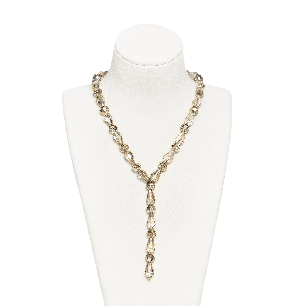 Siete Wonder - Silver-Tone Crystal Y Necklace