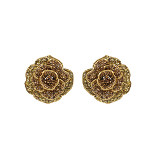 Siete Wonder - Golden Rose Stud Earrings