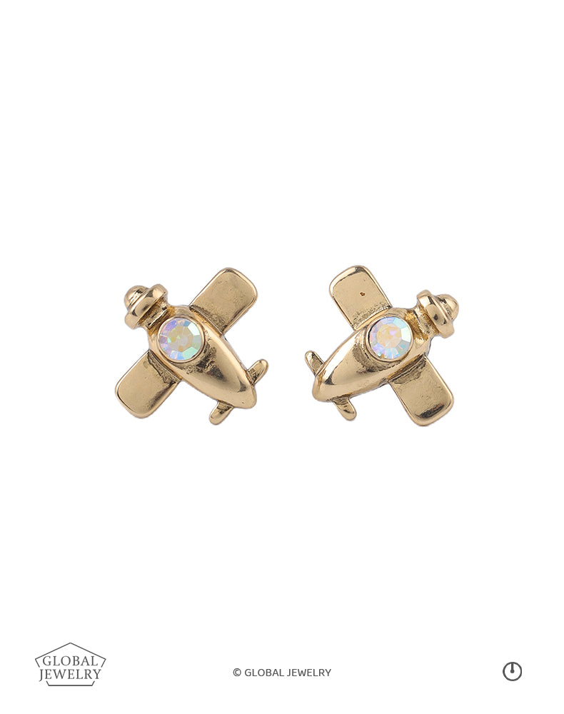 Siete Wonder - Golden Bird Stud Earrings