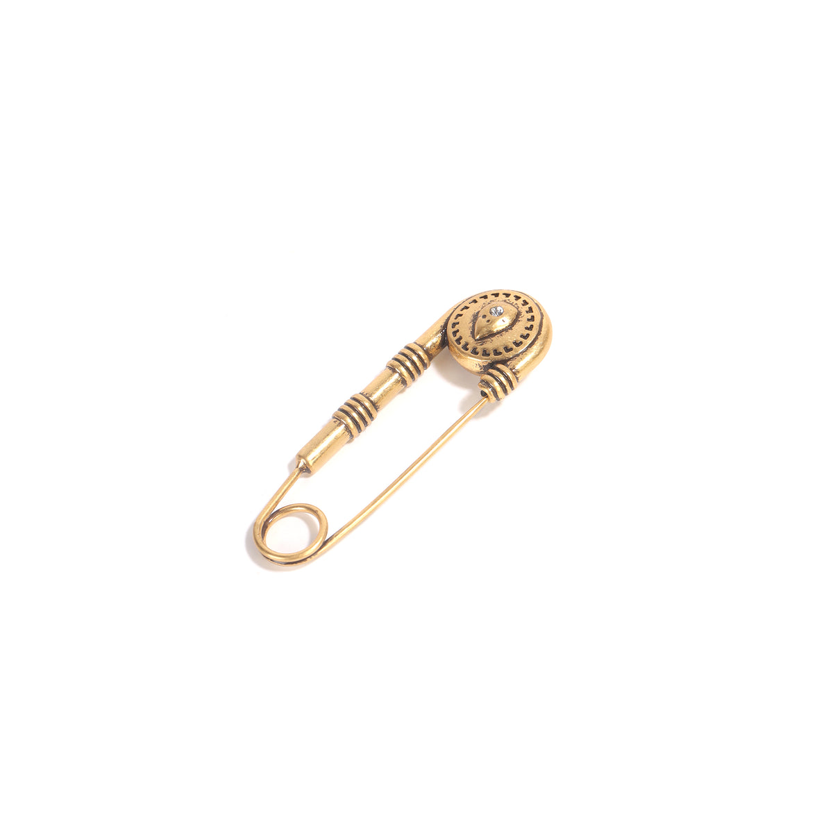 Siete Wonder - Vintage Eye Safety Pin Brooch