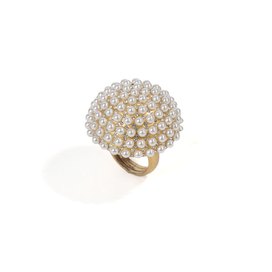 Siete Wonder - Pearl Dome Statement Ring