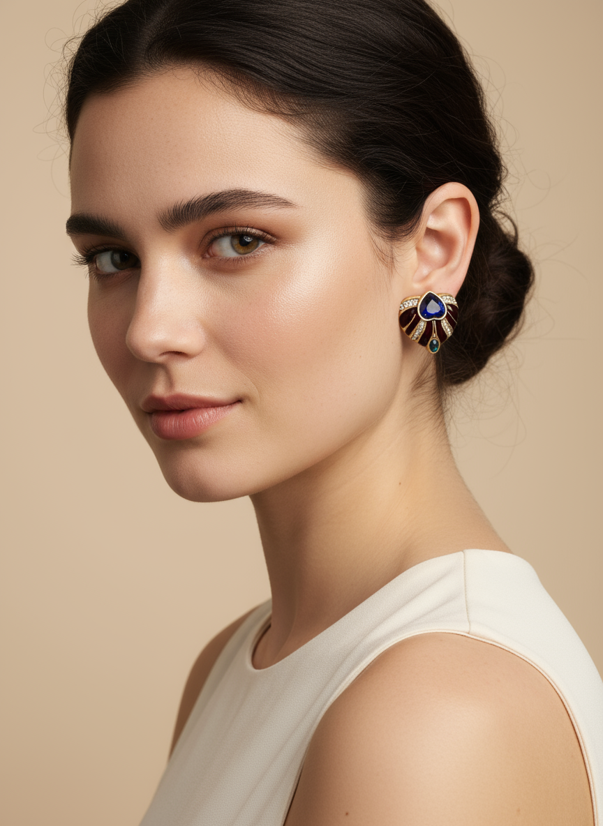 Siete Ear Clip - Deep Azure Ear Clip