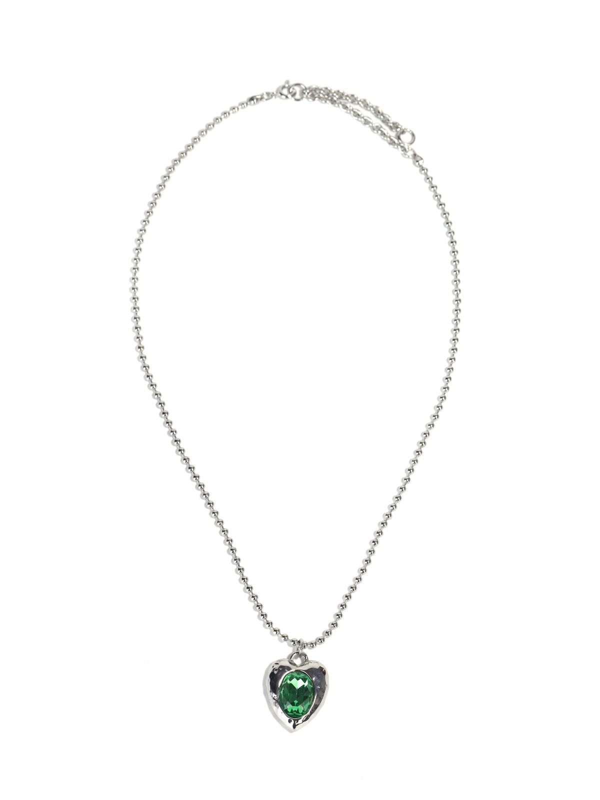 Siete Wonder - Green Crystal Necklace ZA008