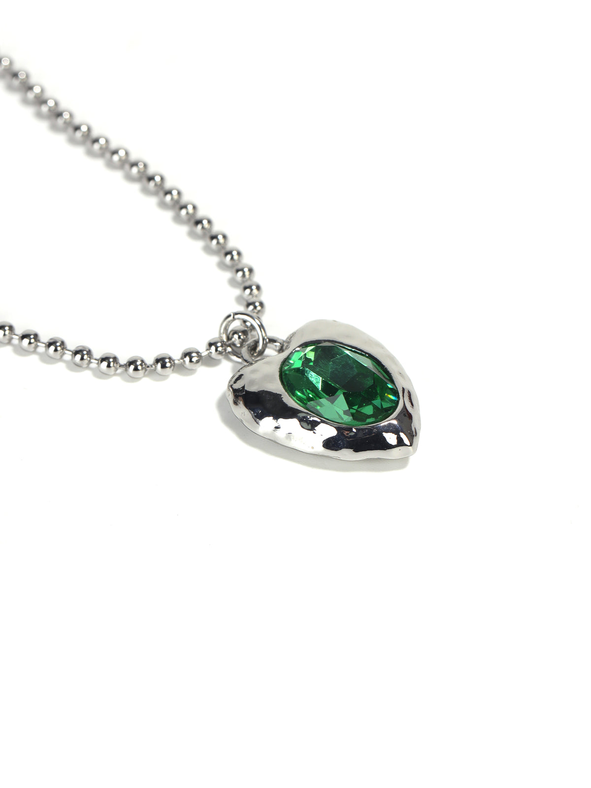 Siete Wonder - Green Crystal Necklace ZA008