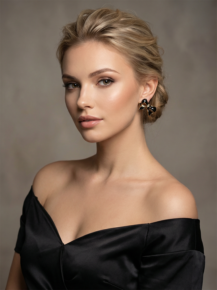 Siete Earring - Gilded Bow