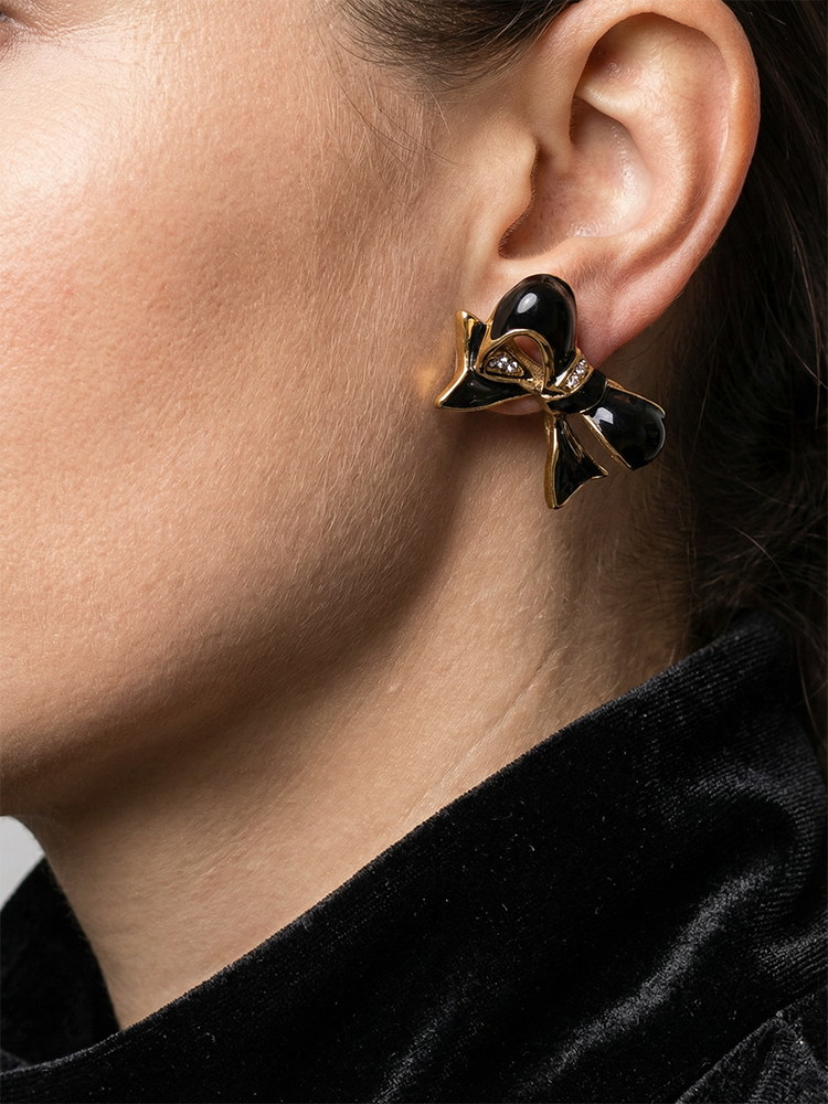 Siete Earring - Gilded Bow