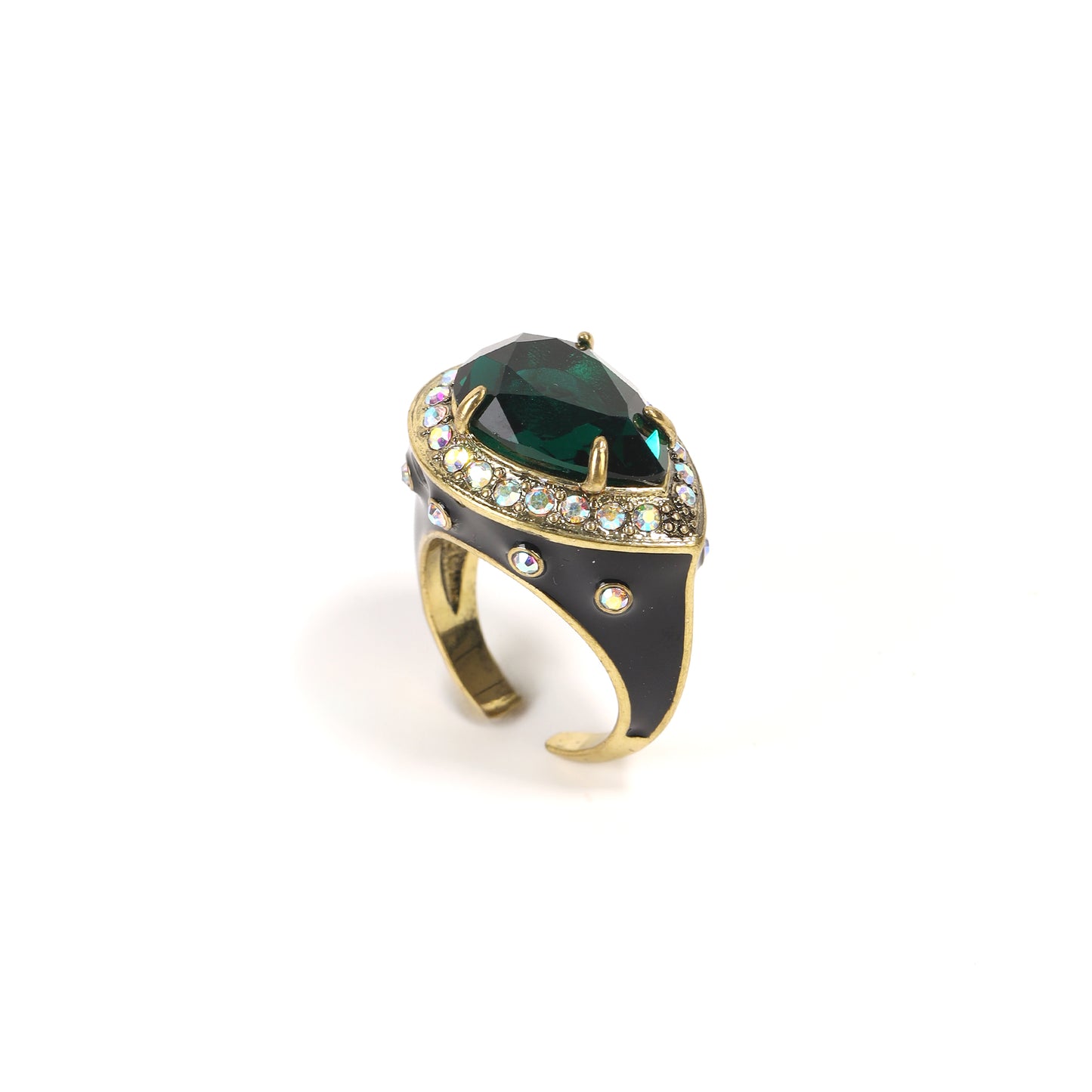 Siete wonder Ring - Emerald Enamel - image 1