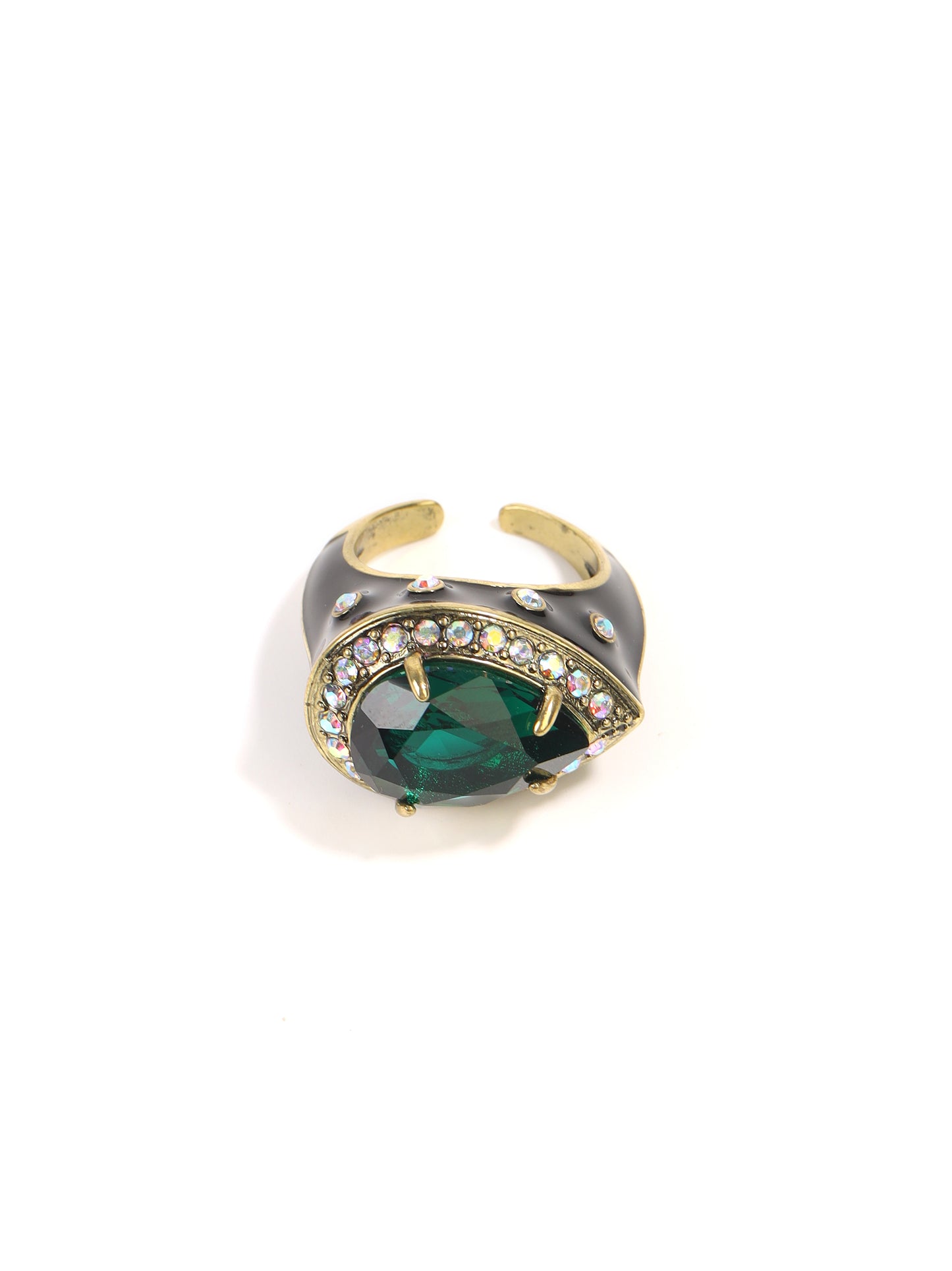 Siete wonder Ring - Emerald Enamel - image 5