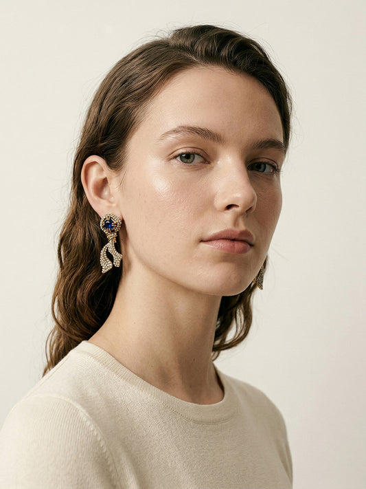 Siete Earring - Midnight Bow