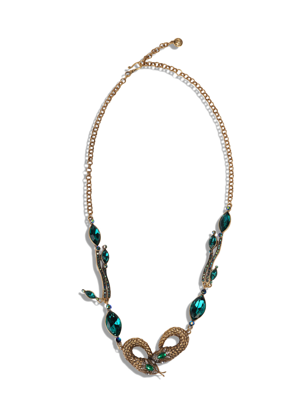 Siete Wonder - Green Serpent Necklace