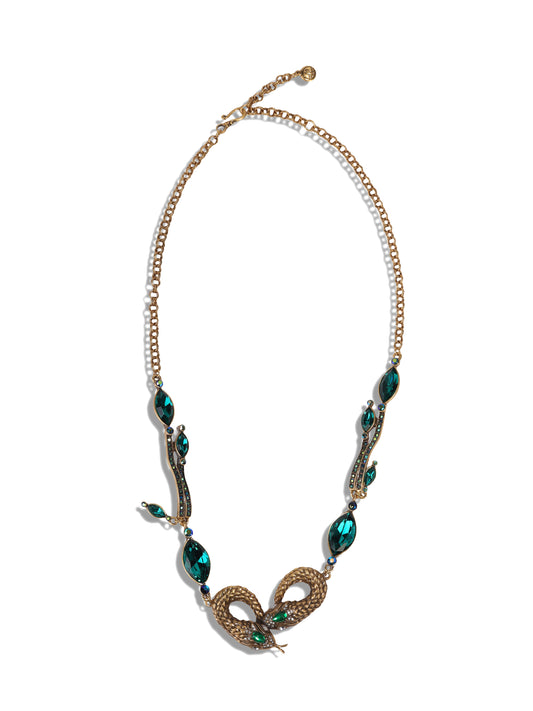 Siete Wonder - Green Serpent Necklace