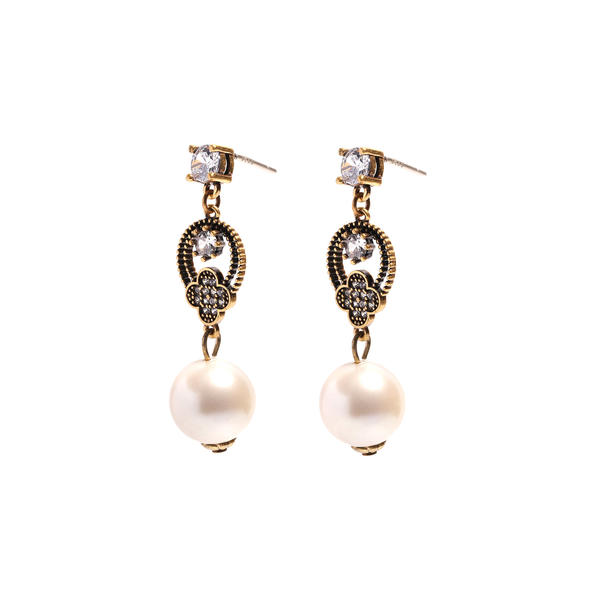 Siete Wonder - Pearl-Style Teardrop Earrings