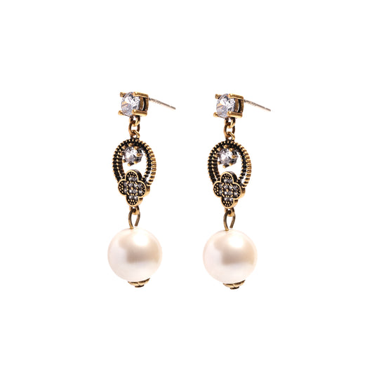 Siete Wonder - Pearl-Style Teardrop Earrings