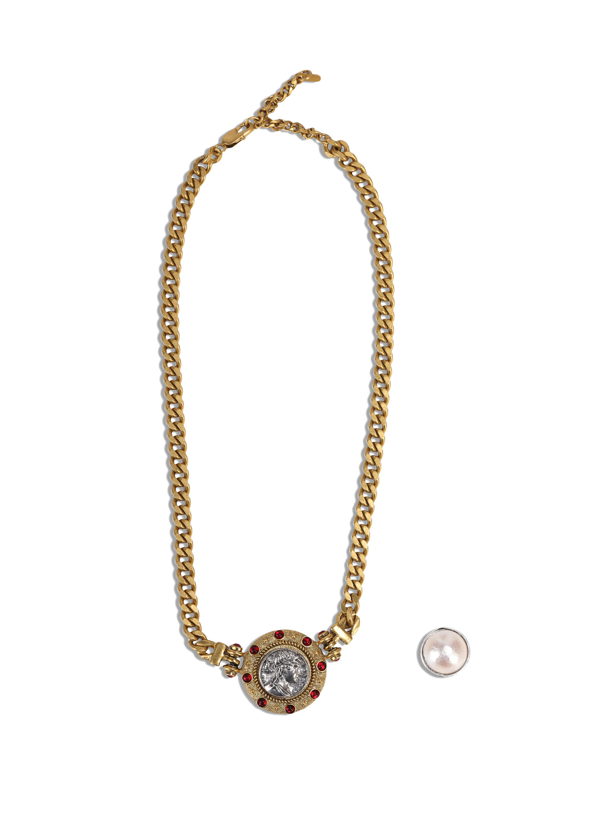 Siete Wonder - Vintage Medallion Chain Necklace