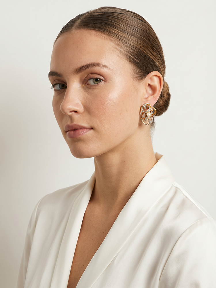 Siete Earring - Golden Bow
