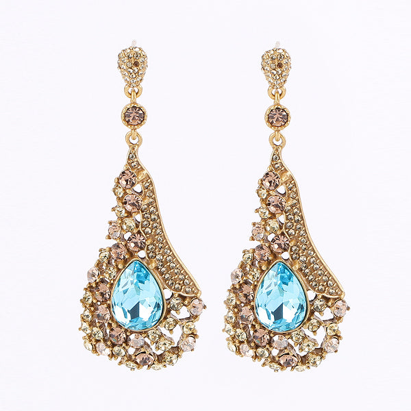 Siete Earring - Azure Gold