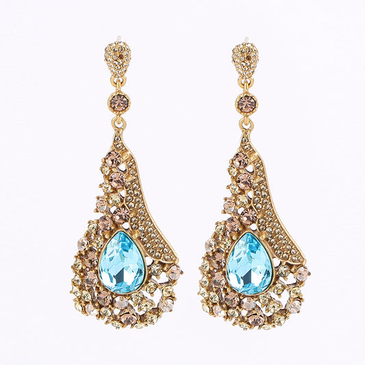 Siete Earring - Azure Gold
