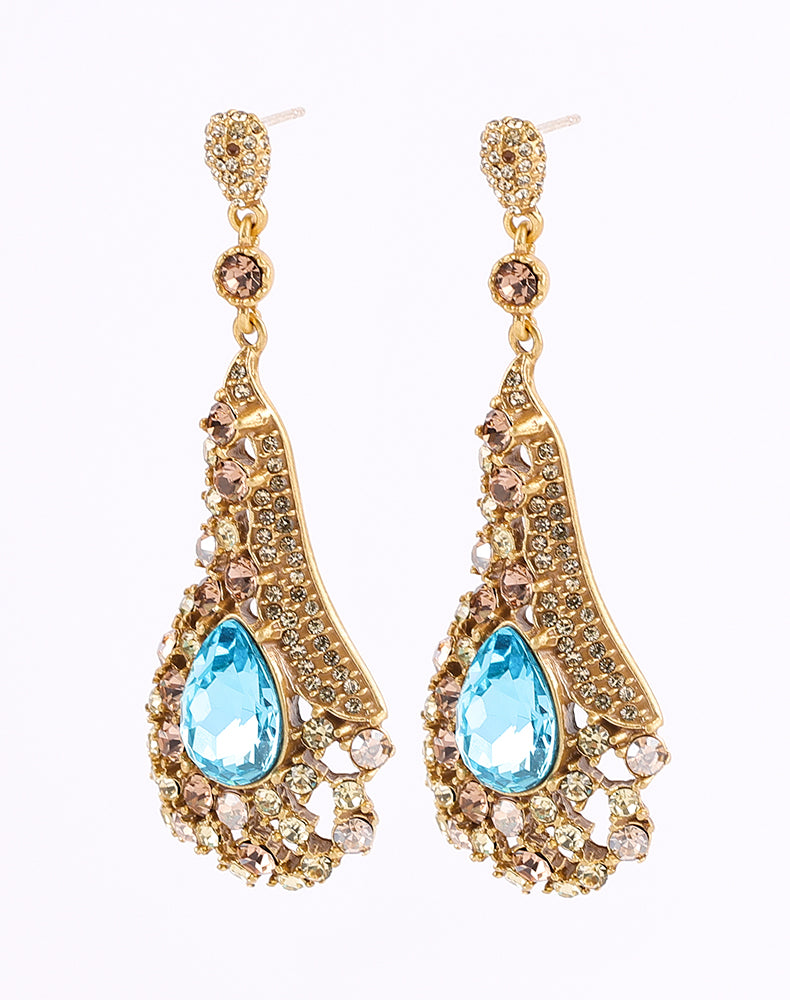 Siete Earring - Azure Gold