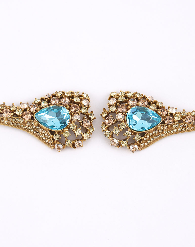 Siete Earring - Azure Gold