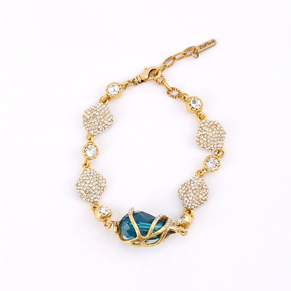 Siete Wonder - Emerald Swirl Crystal Bracelet