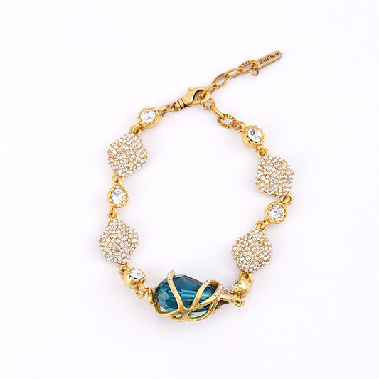 Siete Wonder - Emerald Swirl Crystal Bracelet