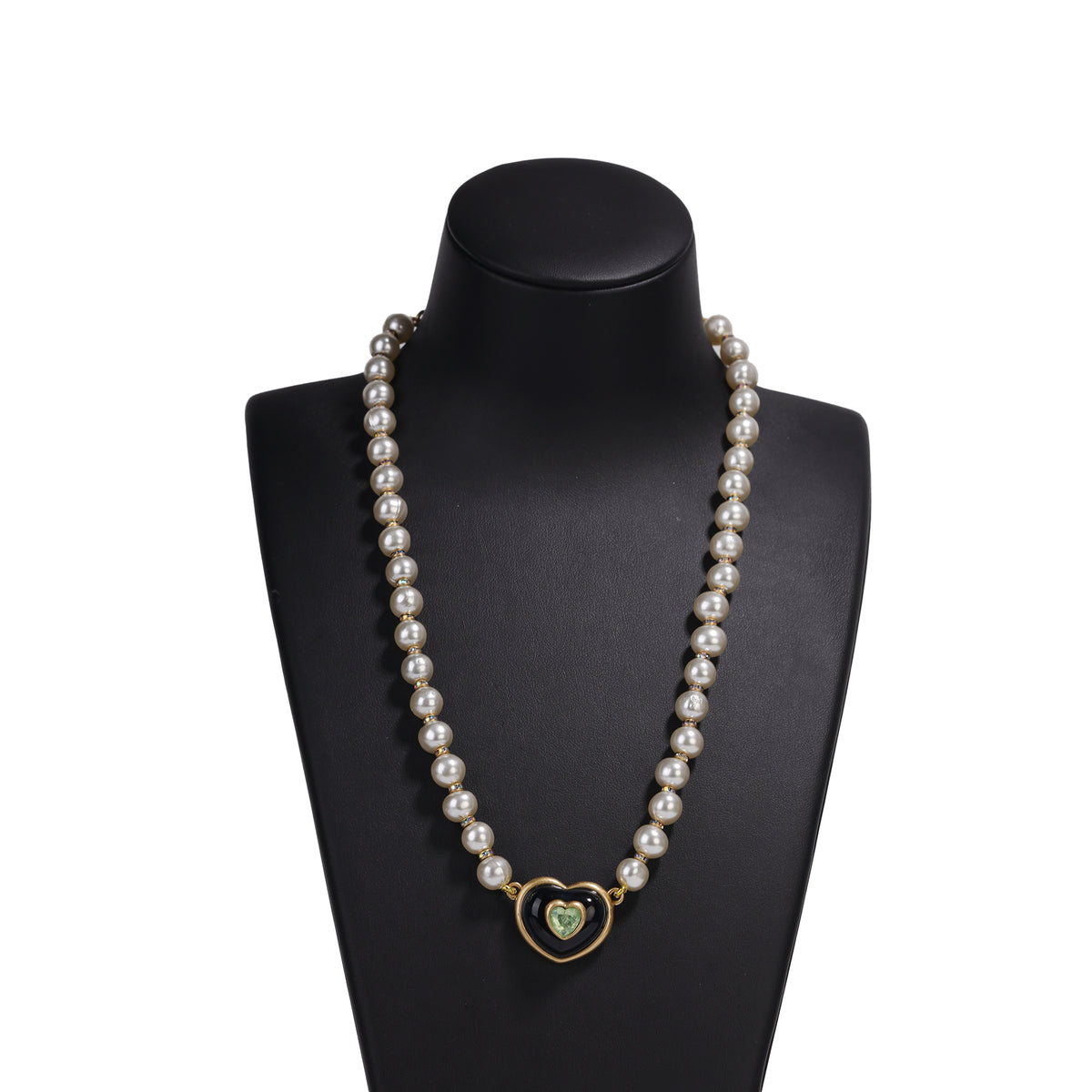 Siete Wonder - Blue and Green Heart Pendant Necklace