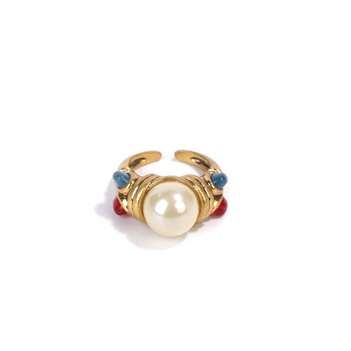 Siete Wonder - Pearl-Style and Crystal Ring