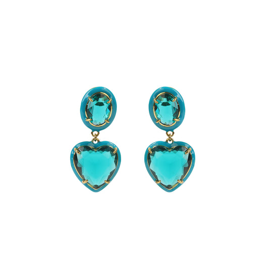 Siete wonder Earring - Azure Cascade - image 1