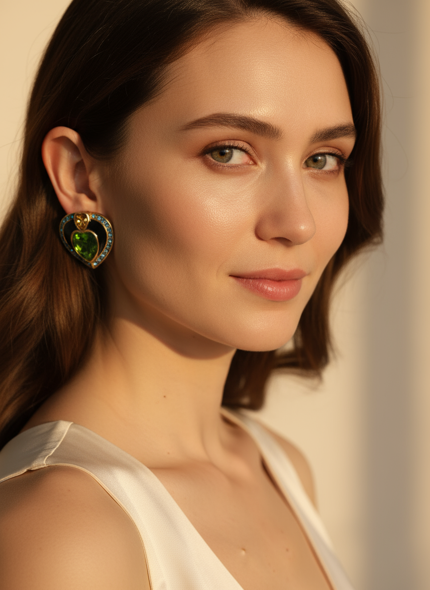 Siete wonder Earring - Jade Enamel - image 2