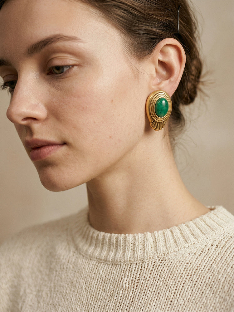 Siete Wonder - Emerald Bough Earrings