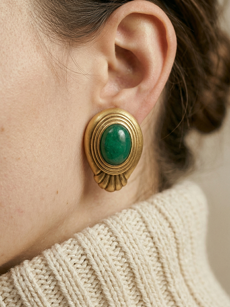 Siete Wonder - Emerald Bough Earrings